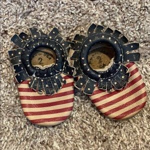 Freshly Picked American flag moccasins